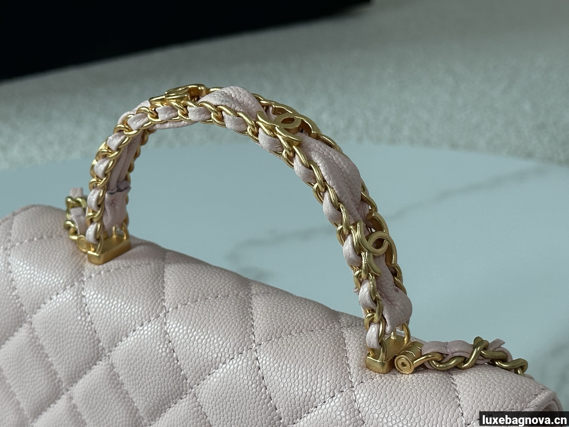 Chanel Caviar Quilted Wallet On Chain WOC Pink