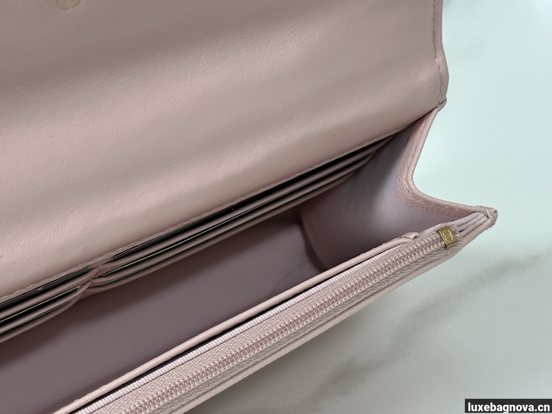 Chanel Caviar Quilted Wallet On Chain WOC Pink