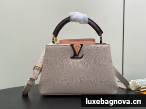 Louis Vuitton Capucines BB M12345 Galet& Tan & Chocolate
