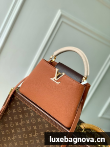 Louis Vuitton Capucines BB M12345 Tan Brown