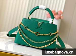 Louis Vuitton Capucines BB M12345 green
