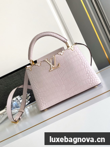 Louis Vuitton Capucines Crocodile pattern BB M86154 PINK