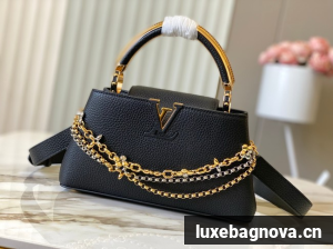 Louis Vuitton Capucines East-West BB M26345 BLACK