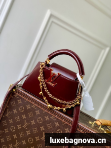 Louis Vuitton Capucines East-West Mini M14381 Grenat Red