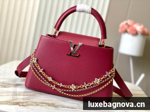 Louis Vuitton Capucines M25089 Grenat Red