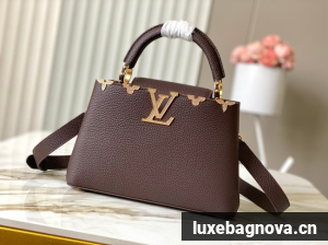 Louis Vuitton Capucines MM M23331 Chocolate&Crystal