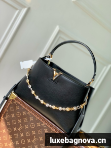 Louis Vuitton Capucines MM Souple M12929 black