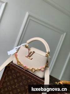 Louis Vuitton Capucines Mini M25497 Quartz White