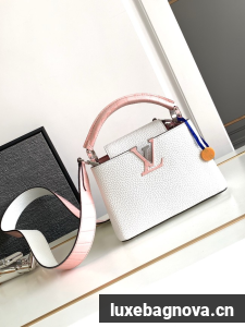 Louis Vuitton Capucines Mini M96498 white&pink