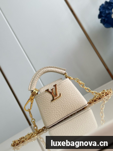 Louis Vuitton Capucines NANO M48865 Cream
