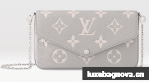Louis Vuitton Felicie Pochette M14227 Brume & Quartz