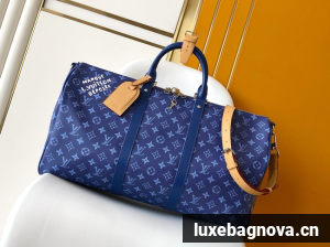 Louis Vuitton Keepall Bandouliere 45 M26868 dark blue