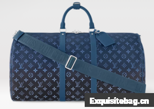 Louis Vuitton Keepall Bandouliere 55 M11558 Navy Blue