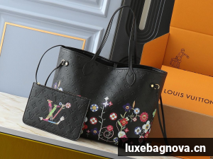 Louis Vuitton LV x TM Neverfull MM M13675 Black