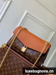 Louis Vuitton Monogram Canvas Shoulder Bag M27065 brown
