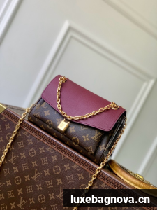 Louis Vuitton Monogram Canvas Shoulder Bag M27067 Purple red