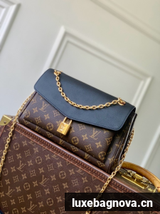 Louis Vuitton Monogram Canvas Shoulder Bag M27067 black