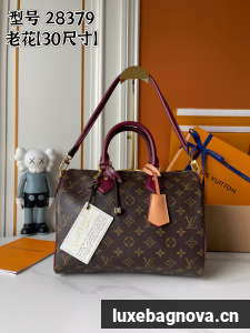 Louis Vuitton Monogram Canvas Speedy 30 Bandouliere M28379 Wine