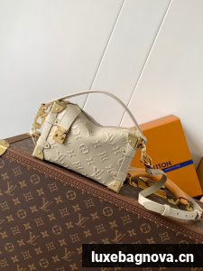 Louis Vuitton Monogram Empreinte Side Trunk MM M25160 Chalk