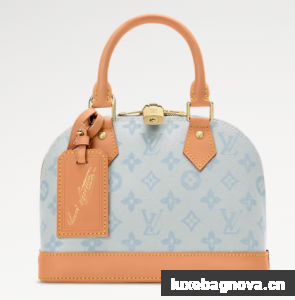 Louis Vuitton NEW Alma BB M28272 Bleu Courrier