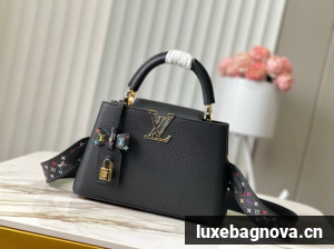 Louis Vuitton NEW LV x TM Capucines BB M27638 black
