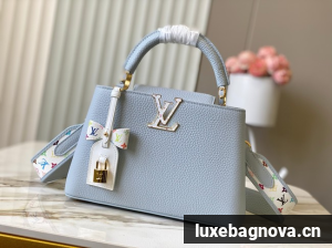 Louis Vuitton NEW LV x TM Capucines M28338 blue
