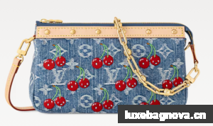 Louis Vuitton NEW LV x TM Pochette Accessoires M13994 Denim Blue