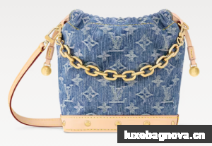 Louis Vuitton NEW Nano Noe M83043 Denim Blue