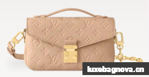 Louis Vuitton NEW Pochette Metis East West M14322 Sand