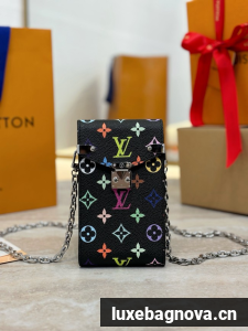 Louis Vuitton Petite Malle Monogram Canvas Bag M13572 black