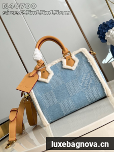 Louis Vuitton Speedy 25 Bandouliere N40700 Blue