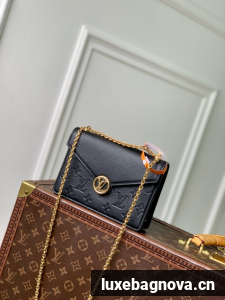 Louis Vuitton Wallet On Chain Rosy M25814 BLACK