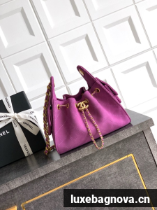 CHANEL 25 MINI HANDBAG AS5631 Purple