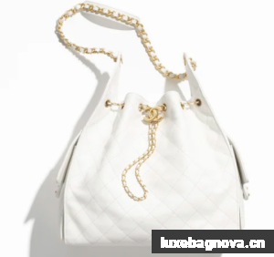 CHANEL 25 Medium Handbag AS5311 White