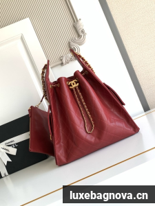 CHANEL 25 Medium Handbag AS5311 red