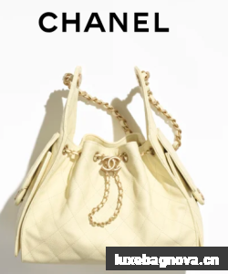 CHANEL 25 SMALL HANDBAG AS5293 Light Yellow
