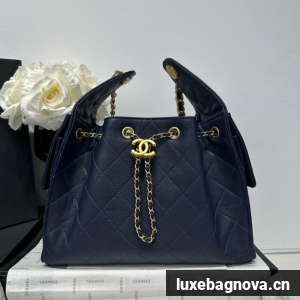 CHANEL 25 SMALL HANDBAG AS5293 dark blue