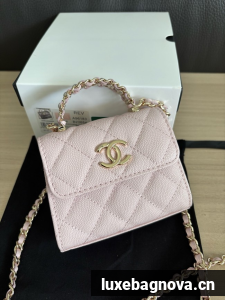 CHANEL Clutch With Chain 96183 pink