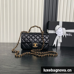 CHANEL Clutch With Chain AS2701 black&gold Metal