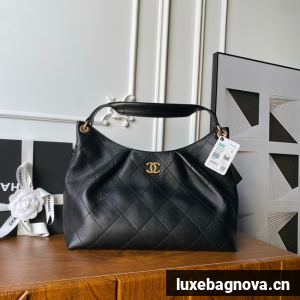 CHANEL Hobo Bag Lambskin AS5978 black