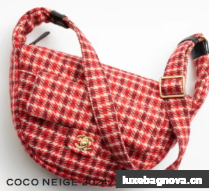 CHANEL LARGE HOBO BAG AS5052 red