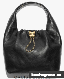 CHANEL Large Hobo Bag AS5967 black
