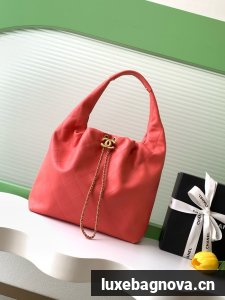 CHANEL Large Hobo Bag AS5967 red