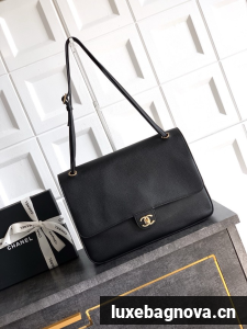 CHANEL Maxi Classic Handbag AS58601 black