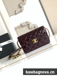 CHANEL Medium Flap Bag AS5618 Dark Brown