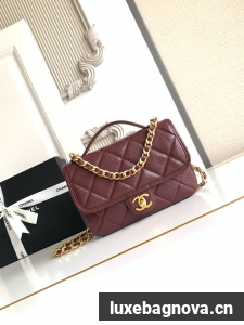 CHANEL Mini Flap Bag AP5147 burgundy