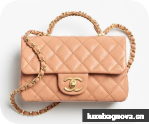 CHANEL Mini Flap Bag with Top Handle AS5701 Camel
