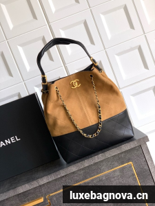 CHANEL Shopping Bag 99485 Black&brown