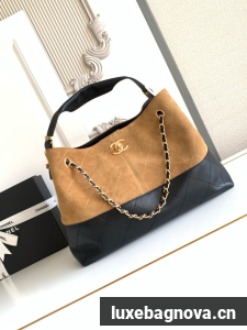 CHANEL Shopping Bag AS5434 black&brown