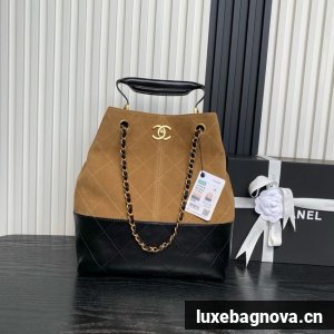 CHANEL Shopping Bag AS5636 Black&Brown